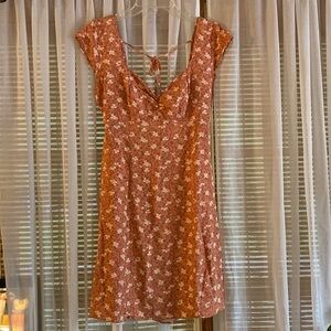 peach floral aeropostale dress